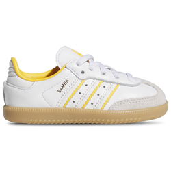 Boys' Toddler - adidas Originals Samba - Crystal White/Crew Yellow/White