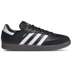 Men's - adidas Originals Samba   - Black/White/Vivid Red