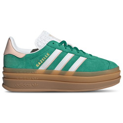 Boys' Grade School - adidas Originals Gazelle Bold - Bold Green/Ftwr White/Gold Met
