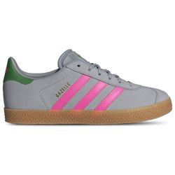 Boys' Grade School - adidas Originals Gazelle - Halo Silver/Green/Lucid Pink
