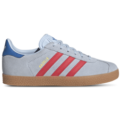 Boys' Grade School - adidas Originals Gazelle - Crystal Sky/Semi Lucid Red/Bluebird