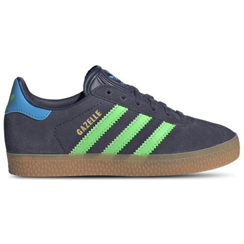  - adidas Originals Gazelle - Shadow Navy/Screaming Green Lucid Aquamarine