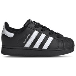 Boys' Toddler - adidas Originals Superstar II Elastic Lace - Black/White