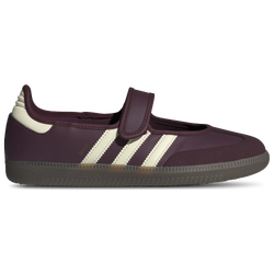 Women's - adidas Originals Samba Jane - Cream White/Gold Metallic/Maroon