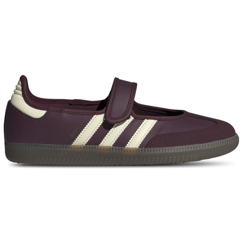 WOMENS - adidas Originals Samba Jane - Cream White/Gold Metallic Maroon