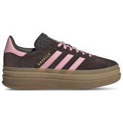 Women's - adidas Originals Gazelle Bold - Aurora Coffee/Light Pink/Gold Met