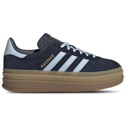 Women's - adidas Originals Gazelle Bold - Night Indigo/Crystal Sky/Gold Met