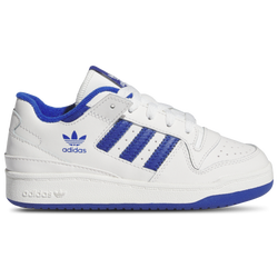 Boys' Preschool - adidas Originals Forum Low - White/White/Team Royal Blue