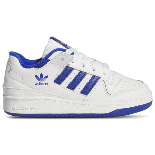 

adidas Originals Boys adidas Originals Forum Low - Boys' Preschool Basketball Shoes White/White/Team Royal Blue Size 1.0