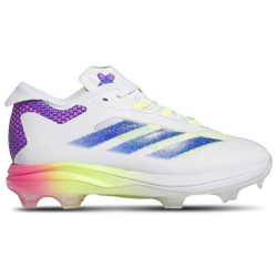 Boys' Grade School - adidas adiZero Impact Warp Speed TPU - White/Lucid Blue/Lucid Pink