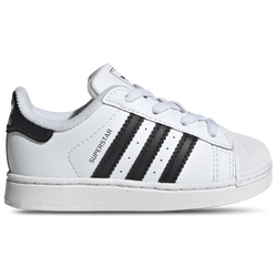 Boys' Toddler - adidas Originals Superstar II Elastic Lace - White/Black