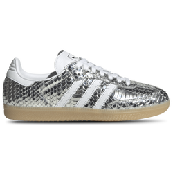 Women's - adidas Originals Samba OG - Silver Metallic/Footwear White/Gum 3