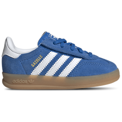 Boys' Toddler - adidas Originals Gazelle Indoor Elastic Lace - Ftwr White/Bluebird/Gum