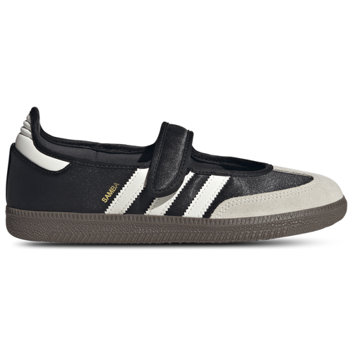 WOMENS - adidas Originals Samba Jane - Core Black/Off White Gold Metallic
