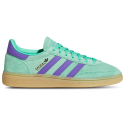 Women's - adidas Originals Handball Spezial - Gold Met/Hi Res Green/Purple Rush