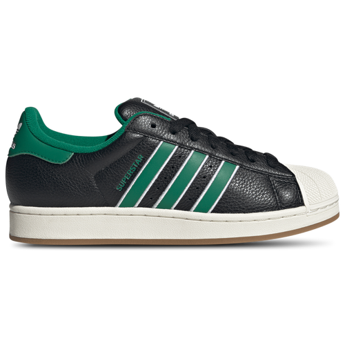 adidas Originals Superstar II - adidas Core Black/Bold Green Ftwr White