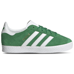 Girls' Preschool - adidas Originals Gazelle - Green/White/Gold Metallic