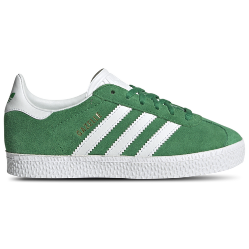 

Girls Preschool adidas Originals adidas Originals Gazelle - Girls' Preschool Training Shoe Green/White/Gold Metallic Size 11.0