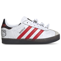 Girls' Preschool - adidas Originals Gazelle x Hello Kitty - White/Red/Black