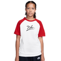 Nike NSW Tee Raglan Script - Nike White/Red