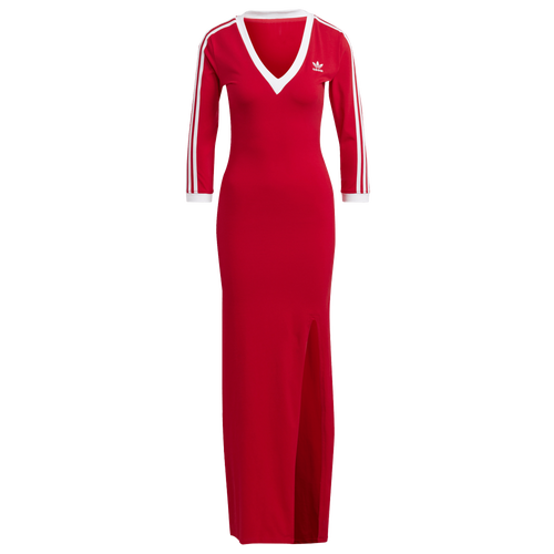 adidas Originals Maxi Dress - adidas Originals Red/White