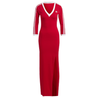 Women's - adidas Originals Maxi Dress - Red/White