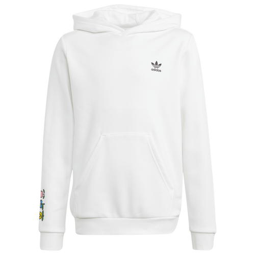 

adidas Originals Girls adidas Originals Hello Kitty Hoodie - Girls' Grade School White/Black Size L