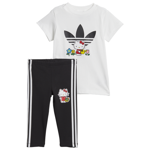 

adidas Originals adidas Originals Hello Kitty T-Shirt Dress Set - Girls' Toddler White/Black Size 12MO