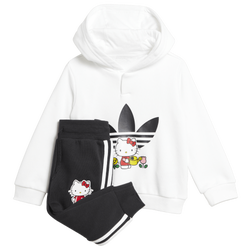 Girls' Toddler - adidas Originals Hello Kitty Hoodie Set - Black/White