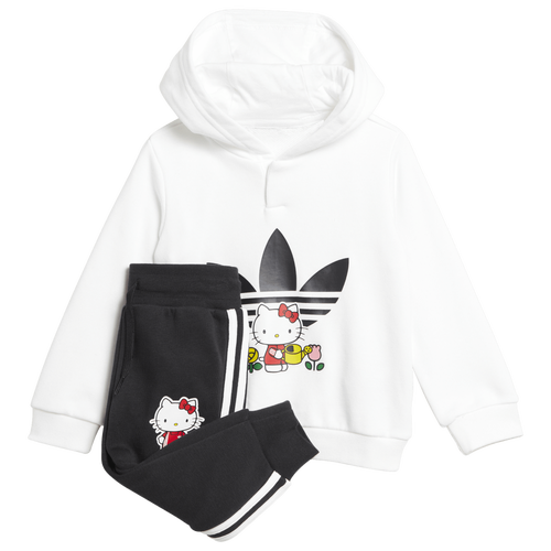 

adidas Originals Girls adidas Originals Hello Kitty Hoodie Set - Girls' Toddler Black/White Size 2T