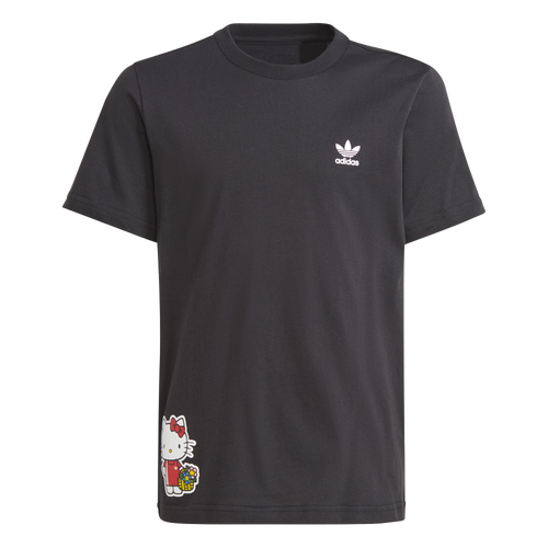 Shop Adidas Originals Girls  Hello Kitty T-shirt In Black/white