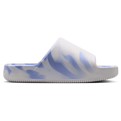 Women's - Nike Calm Slides 2.0 - Summit White/Aluminum/Football Grey