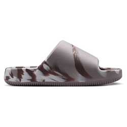 Women's - Nike Calm Slides 2.0 - Mink Brown/Sail/Moon Particle