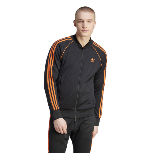 

adidas Originals Mens adidas Originals Adicolor Superstar Track Jacket - Mens Semi Impact Orange/Black Size L