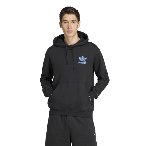 

adidas Mens adidas Lifestyle Graphic Liquid Trefoil Hoodie - Mens Black Size XXL