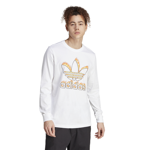 

adidas Mens adidas Graphic Ice Long Sleeve T-Shirt - Mens Multi/White Size XXL