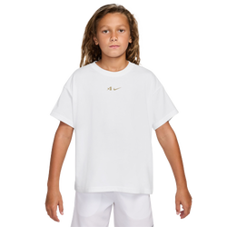 Girls' Grade School - Nike Aja Wilson Dri-Fit M90 T-Shirt - White/Gold