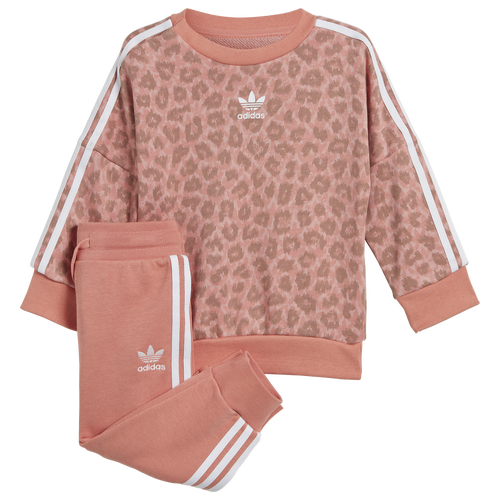 

adidas Originals adidas Originals Animal Print Crew Set - Girls' Toddler Pink/Pink Size 6MO