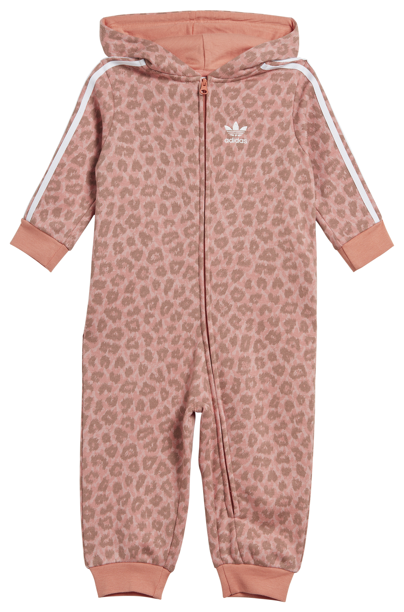 adidas Animal Allover Print Crew and Leggings Set - Pink