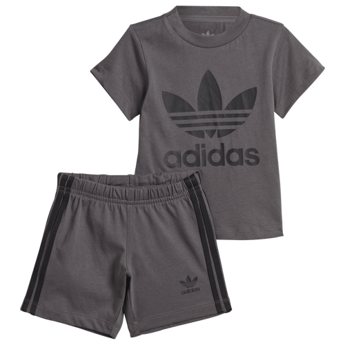 

adidas Originals Boys adidas Originals Short/T-Shirt Set - Boys' Toddler Grey/Black Size 4T