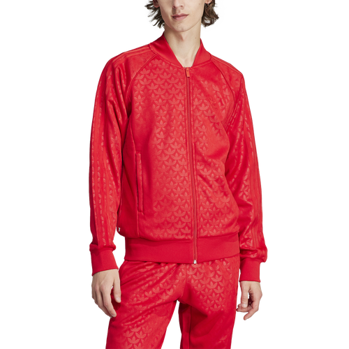 

adidas Originals Mens adidas Originals Mono Superstar Jacket - Mens Red/Red Size XL