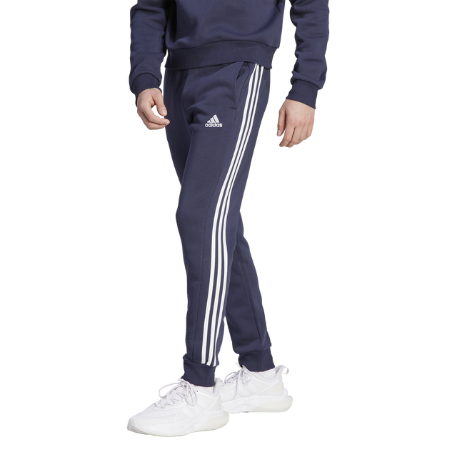 adidas Essentials 3-Stripes Fleece Tapered Cuff Pants