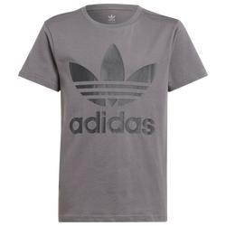 Boys' Grade School - adidas Originals Trefoil T-Shirt - Grey Five/Grey