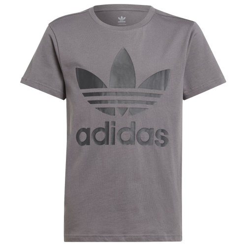 

Boys adidas Originals adidas Originals Trefoil T-Shirt - Boys' Grade School Grey Five/Grey Size L