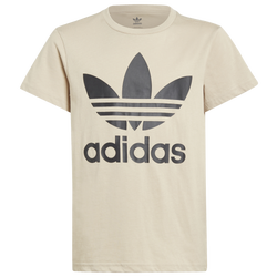 Boys' Grade School - adidas Originals Trefoil T-Shirt - Wonder Beige/Black