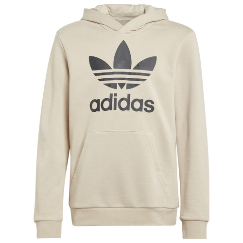 Adidas Originals Kids' Boys  Trefoil Hoodie In Wonder Beige/brown