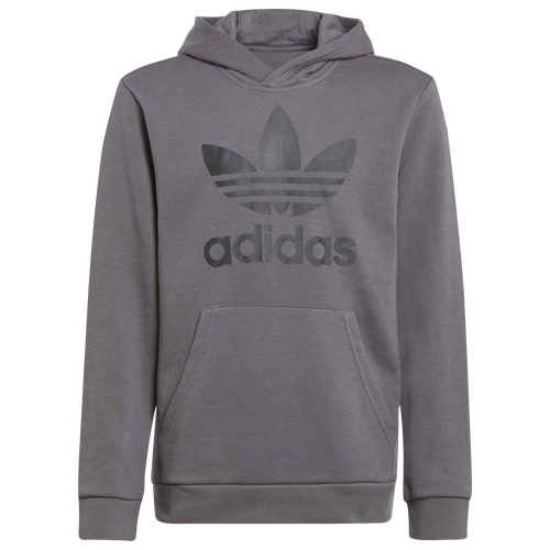 

adidas Originals Boys adidas Originals Adicolor Trefoil Hoodie - Boys' Grade School Grey Five Size S