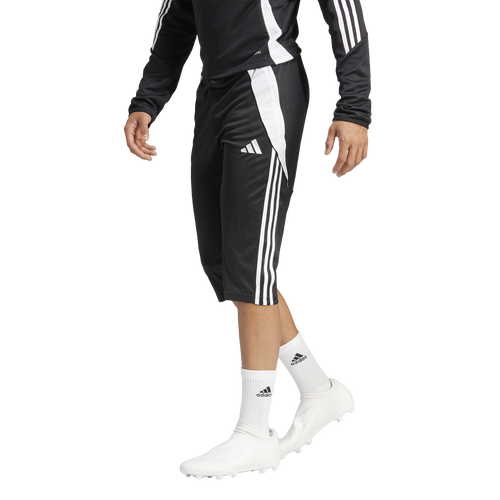 

adidas Mens adidas Tiro24 3/4 Pants - Mens Black/White Size XL