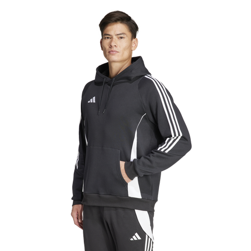 Adidas Originals Mens Adidas Tiro24 Sweat Hoodie In White/black