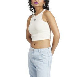 Women's - adidas Originals Rib Tank Top - White/Black